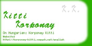 kitti korponay business card